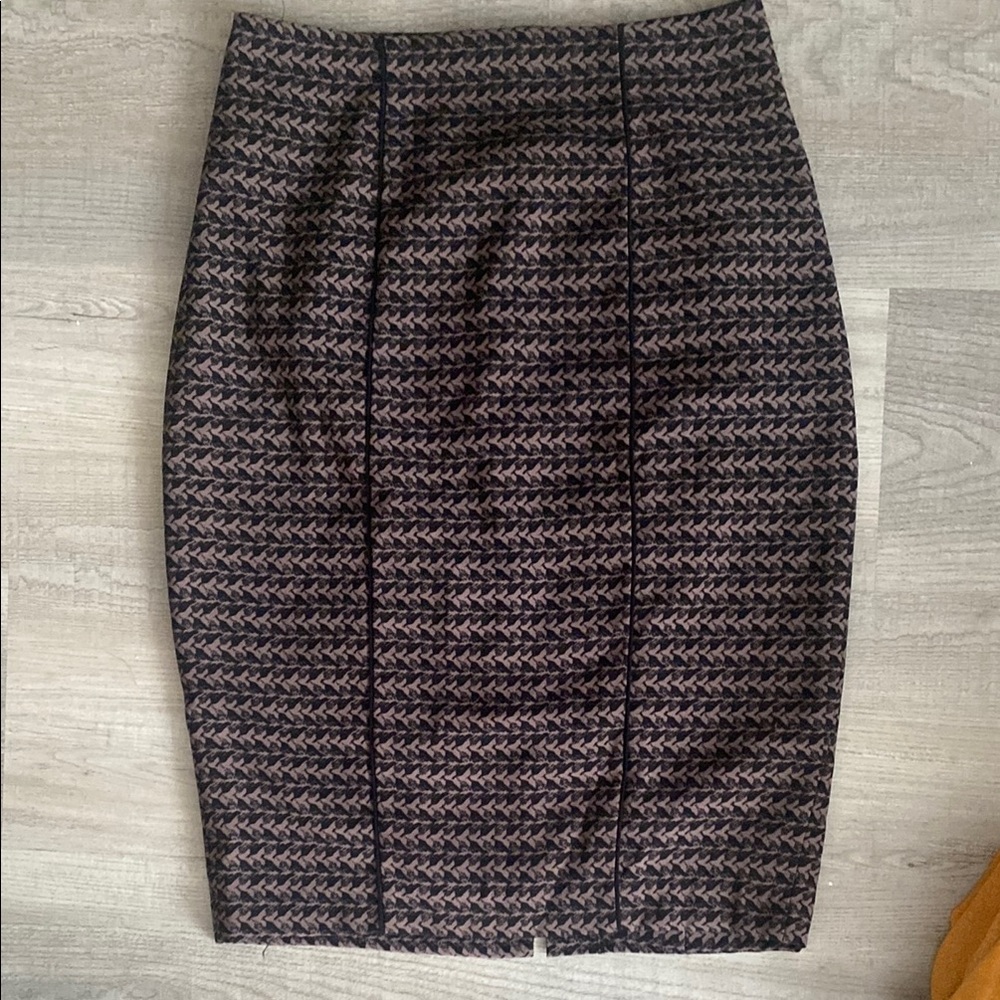 Mossimo Elegant Puce & Black Pencil Skirt for Work